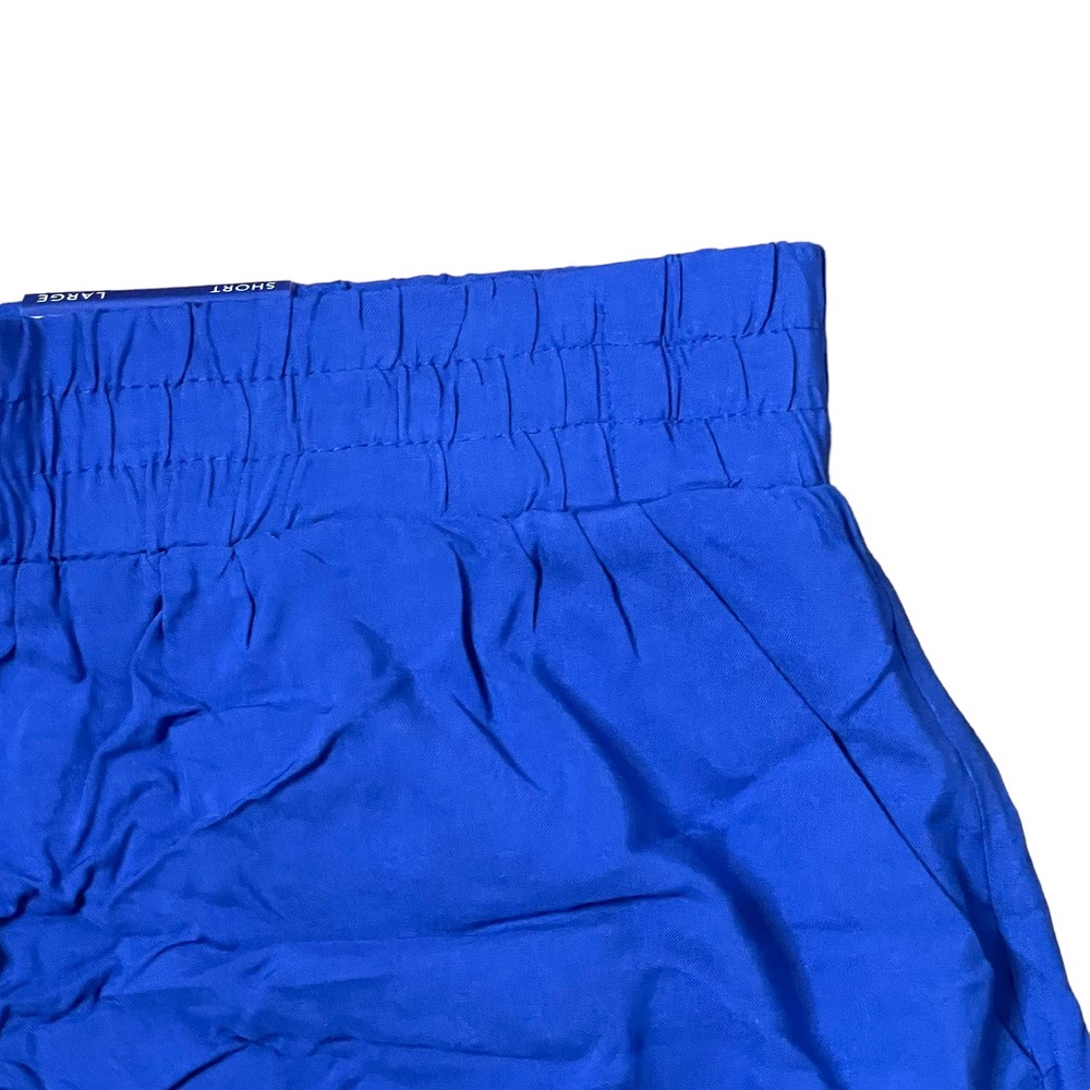 APT.9 Mid-Rise Solid Blue‎ Pull On Casual Shorts Flat Front Women Large NWT - Picture 6 of 9